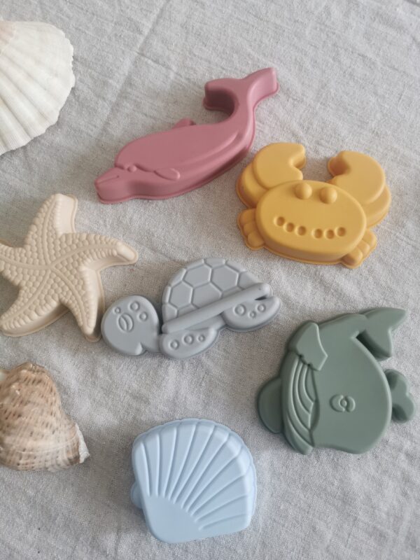 ensemble moules de plage