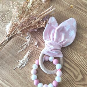 Anneau d'éveil nuage rose